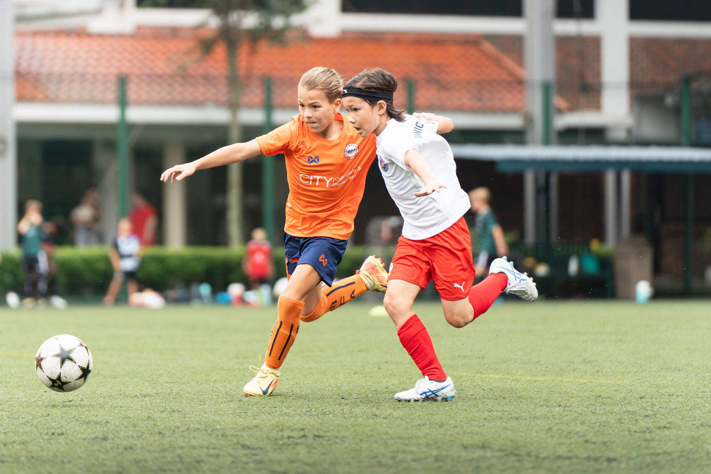 BFA girls in match action